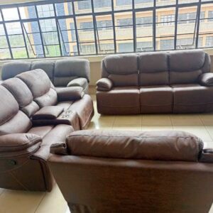 Brown 6 Seater Recliner Sofa Set