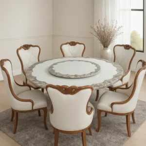 royal dining set with marble top