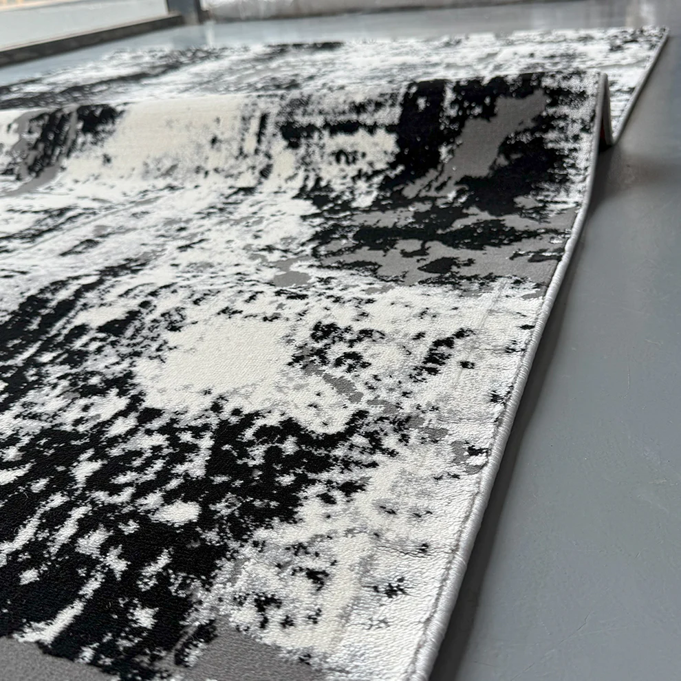 Monarch Abstract Grey & Black Area Rug 3 auto draft