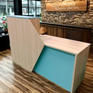 reception desk with durable 24mm thick top