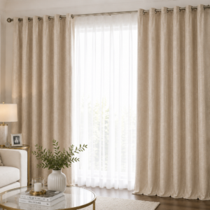 Home 2m*2m pearl ivory majesty curtains