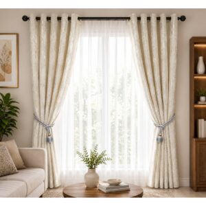 morden striped border curtains