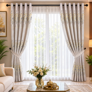 Home royal ivory elegance curtains